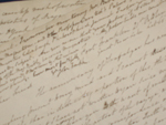 Photo of a letter written by Sir John Franklin