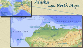 Map of North Slope Borough, Alaska